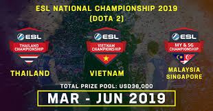 Esl covers a broad field of services in gaming technology, event management, advertising and tv production, fully catering to the needs of the esport's ecosystem. Esl Asia Is Expanding Its National Championship Series For Dota 2 To Thailand Vietnam Malaysia Singapore With A Total Prize Pool Of Us 36 000 Esl Gaming Gmbh