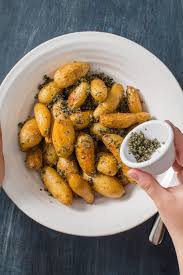 Roasted Fingerling Potatoes With Mixed Herbs Cook S Illustrated Recipe In 2020 Roasted Fingerling Potatoes Cooks Illustrated Cooking