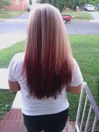 Blonde At The Top Burgundy Red Underneath Hair Hacks Hair Burgundy Hair
