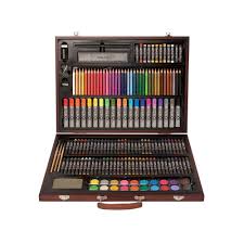 Art 101 173 Pc Wood Art Set Art Set Wood Art Drawing Kits