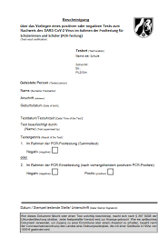 Dem zuweisenden arzt liegt das ergebnis in der regel innerhalb von. Bescheinigung Pcr Test Lolli Test Grundschule Reelkirchen