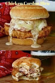 Chicken Cordon Bleu Sandwiches With Maple Mustard Sauce Wildflour S Cottage Kitchen Rezept Rezepte Lecker Essen Und Trinken