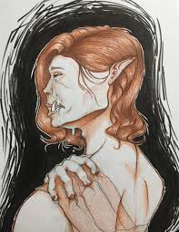 OC] My arcane archer with an Aberrant Dragonmark. : rcharacterdrawing