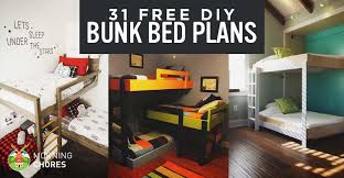 Loft bed with storage and a desktop space 31 Diy Bunk Bed Plans Ideas That Will Save A Lot Of Bedroom Space