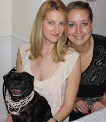 Three girls, one in pearls...