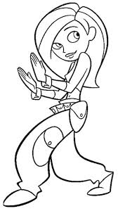Kim Possible Installing Horse Fighting Coloring Pages For Kids Fkp Printable Kim Possible Coloring Pages For Kids Drawings Disney Stencils Girl Face Drawing