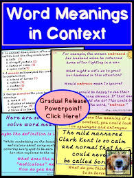 Word Meaning From Context Clues Teaching Vocabulary Context Clues Improve Reading Comprehension