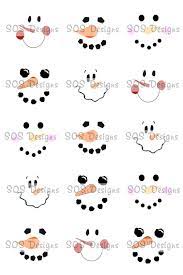 Snowman Faces 4x6 Digital Collage Sheet 1 Inch Christmas Crafts Xmas Crafts Snowman Crafts