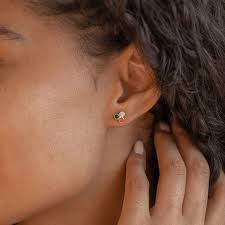 Birthstone Cluster Earrings • Multiple Birthstone Stud Earrings • Gift for  Mom • Bridesmaid Gifts • CM44a