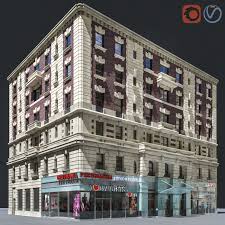 New York Old Building Facade 3d Model Building Facade Old Building Building
