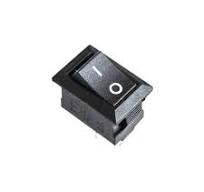 Mini Rocker Switch 2 PIN ON-OFF SPST 125VAC/6A 250VAC/3A Black KCD117S