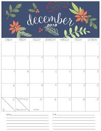 December 2018 Calendar Printable Designable December Calendar 2018 Holiday Calendar 2018 Printable Calendar