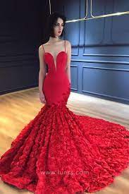 Custom Made Dresses Wedding And Bridesmaid Dresses Prom Gowns Online Prom Dress With Train Red Mermaid Dress Red Mermaid Prom Dress