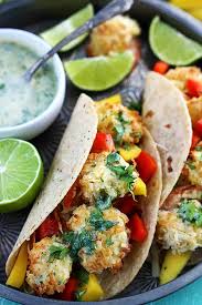 Coconut Shrimp Tacos Creme De La Crumb