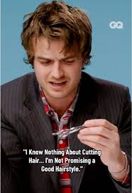 Joe Keery Discusses His Haircutting Hobby