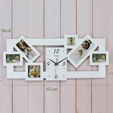 Finden sie einen schönen platz für die neue wanduhr. Wanduhr Modern Design Digital Fotorahmen Uhr Holz Lautlos