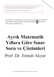 Temel matematik testi çöz 0 ygs deneme sınavı 9 temel matematik testi çöz 0. Calameo Ayrik Matematik Yillara Gore Sinav Soru Ve Cozumleri Prof Dr Emrah Akyar