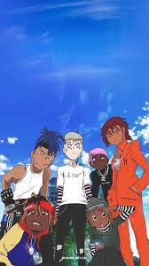 High quality sky aesthetic gifts and merchandise. A Nice Wallpaper Of X Lil Peep Juicewrld Ski Mask Trippie Redd And Lil Uzi Vert By Drawings By Jay Xxxtentacion