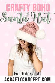 Beautiful crochet christmas hat patterns: How To Make A Festive Crochet Santa Hat Free Pattern