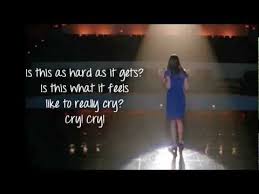 Glee Cry Lyrics Breakup Songs Glee Lyrics