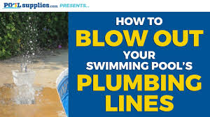 Most pool jets are a simple push in affair. How To Blow Out Your Swimming Pool S Plumbing Lines Youtube