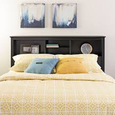 Use mdf or plywood to make the top shelf that expands across the bed and two shelf towers. Black Bookcase Headboard Full Strangetowne Very Practical Bookcase Headboard Full