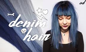 The concept of brunettes achieving unicorn hair without bleach is no longer as mythical as actual unicorns. How To Create Denim Hair Dye Without Bleaching Zoe London Lavender Grey Hair Denim Blue Hair Dyed Hair Blue