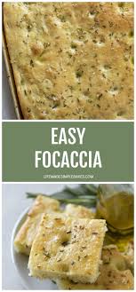 Easy Homemade Focaccia Bread Life Made Simple Recipe Recipes Homemade Bread Recipes Easy Food