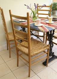 Vintage Cotswold Farmhouse Danish Shaker Style Ladder Back Chairs X 4 Vintage Cotswold Farmhouse Danish Shaker Style Ladd Ladder Back Chairs Shaker Style Chair