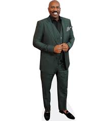 Only suitable for african american comedians. Steve Harvey Green Suit Cardboard Cutout Celebrity Cutouts