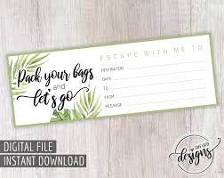 To use these, click on if your children don't have money for christmas, help them print these out to give in exchange for back rubs, a homemade manicure, or even extra chores. Travel Gift Certificate Printable Gift Of Travel Certificate Etsy Printable Gift Certificate Gift Certificate Template Printable Gift