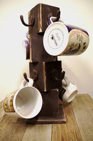 No chips, cracks or crazing. White Mug Tree Wood Mug Hanger Kitchen Display Farmhouse Etsy Wood Mug Rustic Mugs Kitchen Display