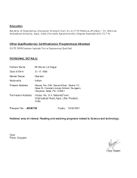 computer science in resume