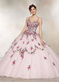 Floral Embroidered Quinceanera Dress By Mori Lee Valentina 34007 Ball Gowns Quinceanera Dresses Quince Dresses