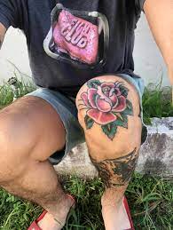 New Rose Knee Tattoo Traditionaltattoos
