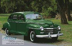 260 wide x 354 high. Old Green Car Cross Stitch Pattern By Tereena Clarke Crosstitch Com