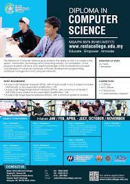 A subreddit for malaysia and all things malaysian. Diploma In Computer Science Mqa Pa 8679 Jpt N 481 4 0777 Empowering You For Tomorrow And Computer Science Science Student Software Development Programming