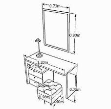 Pin By Inta Rudzate On Dimensions Drawing Furniture Dressing Table Design Standard Furniture