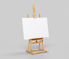Canvas Poster On Easel Mockup Free Canvas Poster Easel Canvas
