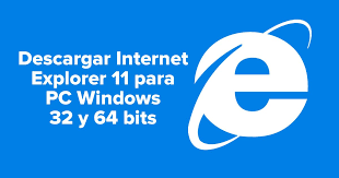 Para abrir internet explorer 11 en windows 10, en el cuadro de búsqueda de la barra de tareas, escribe internet explorer y, a continuación, selecciona internet explorer en la lista de resultados. Descargar Internet Explorer 11 Para Pc Windows 32 Y 64 Bits