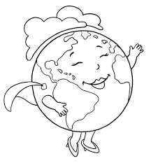 This is a planet earth coloring page. Planet Earth Coloring Page Earth Day Coloring Pages