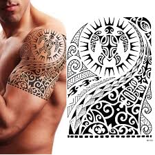 Aquí te presentamos más de 240 diseños de tatuajes populares para hombres que puedes probar tú: Tatuaje Temporal Tribal Para Hombre Y Mujer Tortuga Maori Polinesiano Negro Tatuajes Temporales Aliexpress