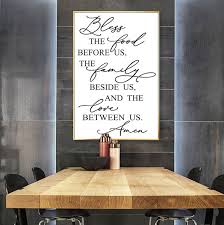 If formal isn't your style, take cues from other rooms such as the den. Dining Room Poster Bible Verse Nordic Style Canvas Art Quotes Wall Pictures Large Size Wall Mural For Wall Decor Painting No Frame Wish
