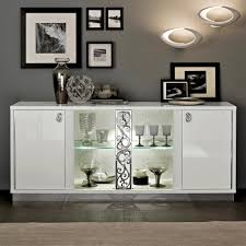 Whatever your storage needs, organize your space with the perfect kitchen and dining storage products from lowe's. Caligula Italian White High Gloss 4 Door Sideboard 2 Glass Doors F D Interiors Ltd Dining Room Accents Office Room Decor Classic Dining Room Furniture