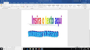 Como Habilitar Wordart Classico No Word Bar Chart Tutorial Chart