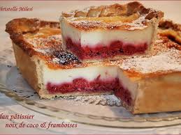 Flan Patissier Noix De Coco Et Framboises Recette Recette Flan Flan Patissier Flan