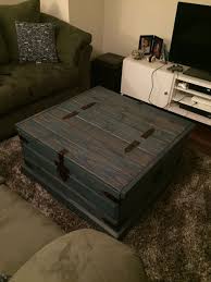 Free shipping within the continental u.s. Blue Stained Pine Chest Coffee Table Diy Furniture Rehab Chest Coffee Table Diy Furniture Furniture Rehab