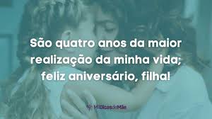 Texto de aniversário filha 4 anos Tumblr - 02 textos e 30 mensagens