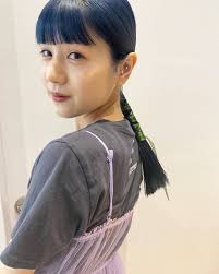 mio on instagram 3枚目動画 つやつやタイトな 紐arrange ぱっつんcutだと 後毛なしでも可愛いな hair instagram arrangement