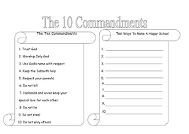 How to use the ten commandments printables: 10 Commandments Teaching Resources
